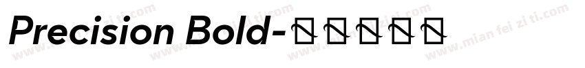 Precision Bold字体转换